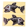 thumbnail image 2 of 2 piezas calcomanías de esqueleto pegatinas canoa gráficos l 295 x 164 mm SM SunniMix Calcomanías de peces esqueleto, 2 of 6