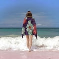 thumbnail image 6 of PHYHOO Mint Flowers Purple Beach Towels Oversized Microfiber Beach Towel for Adults Quick Dry Sand Free Absorbent Large Beach Blanket for Outdoor Travel Swim Pool Camping 30x60in, 6 of 8