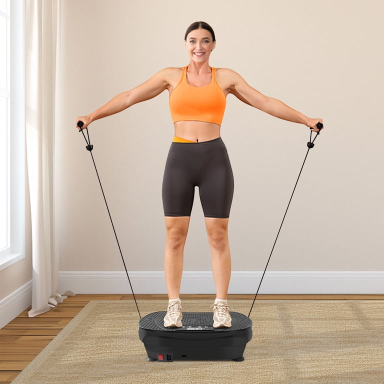 Vibration Plate Exercise Machine, Vibration Plate&nbsp;with Loop Bands &  Remote, Power Plate Vibration Platform for Weight Loss, Toning & Wellness -  Walmart.com
