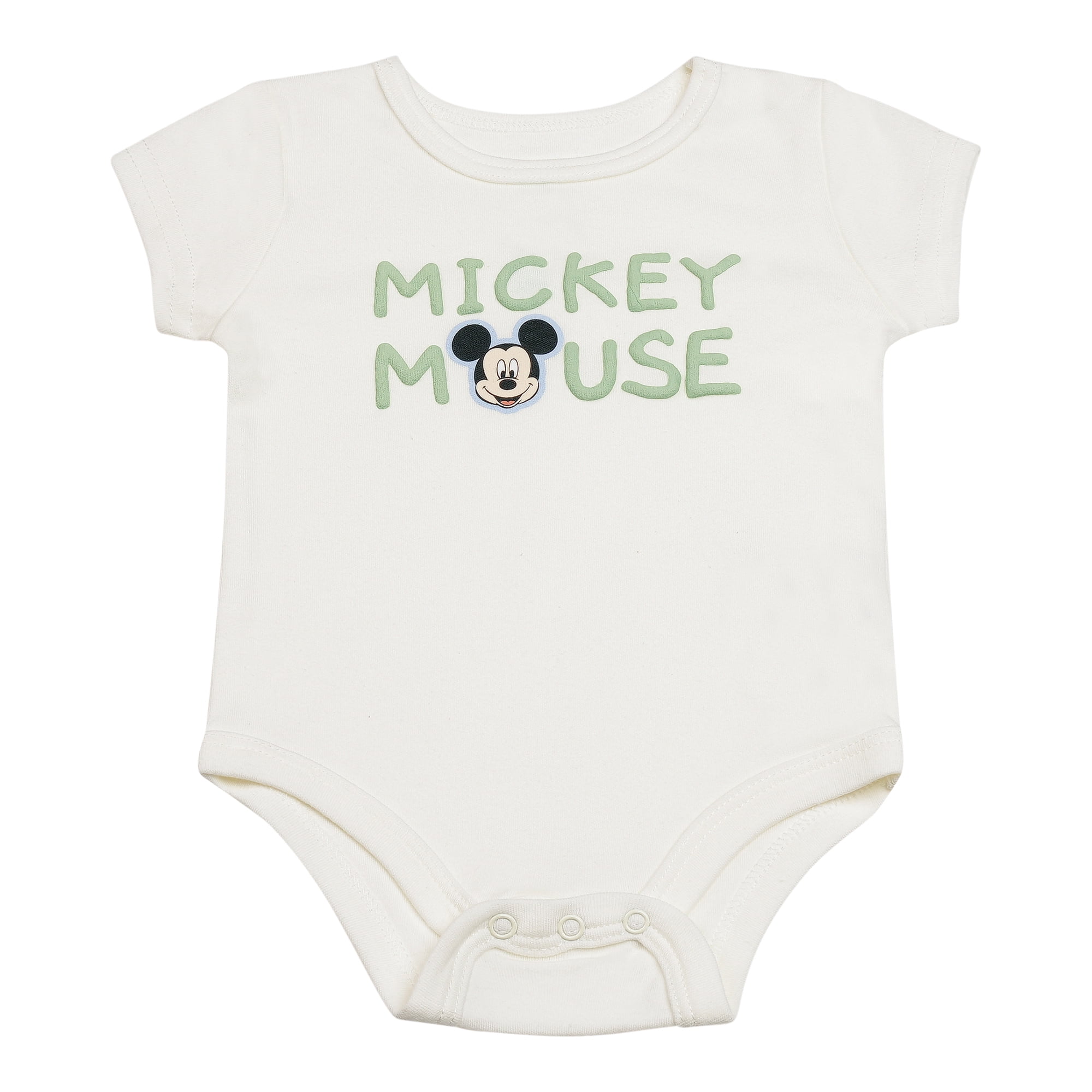 Disney Clothes Baby Boys 3-Piece Layette Set – Mickey Mouse & Winnie the Pooh Bodysuit, Hooded Jacket & Pants Outfit Sets | Soft Newborn Gift Set (0M-9M)