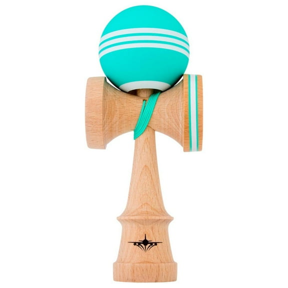Kendama USA - Kaizen Triple Stripe - Jet Shape - Teal  White