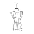 thumbnail image 1 of Tachiuwa Female Mannequin Metal Form Female Mannequin Torso for Home Decor White, 1 of 9