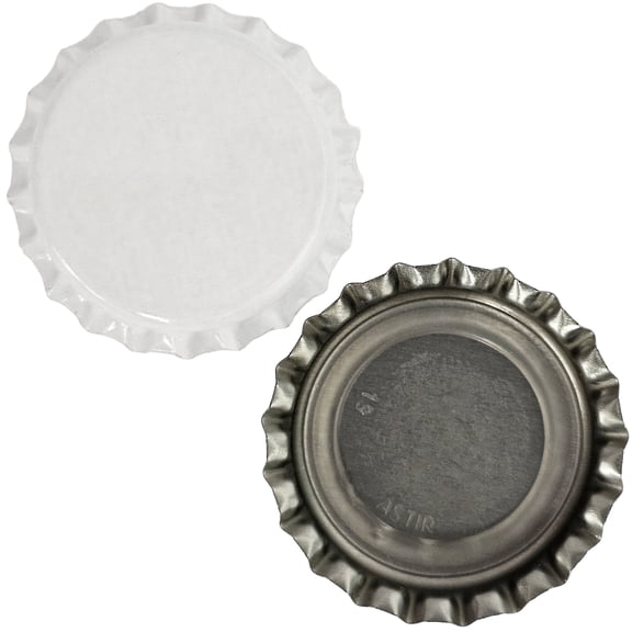 White Oxygen Absorbing Crown Bottle Caps for Homebrewing 144 Count