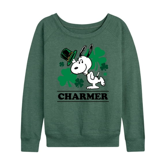 Peanuts - Snoopy Charmer  - Women's Lightweight French Terry Long Sleeve Shirt