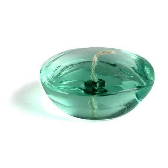 Jeco CFZ-110-12 3 in. Clear Gel Floating Candles, Aqua - 72 Piece