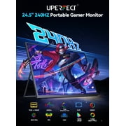 UPERFECT 24.5 240Hz FHD Portable Gaming Monitor, IPS HDR Display, USB-C HDMI, VESA & Adjustable Stand