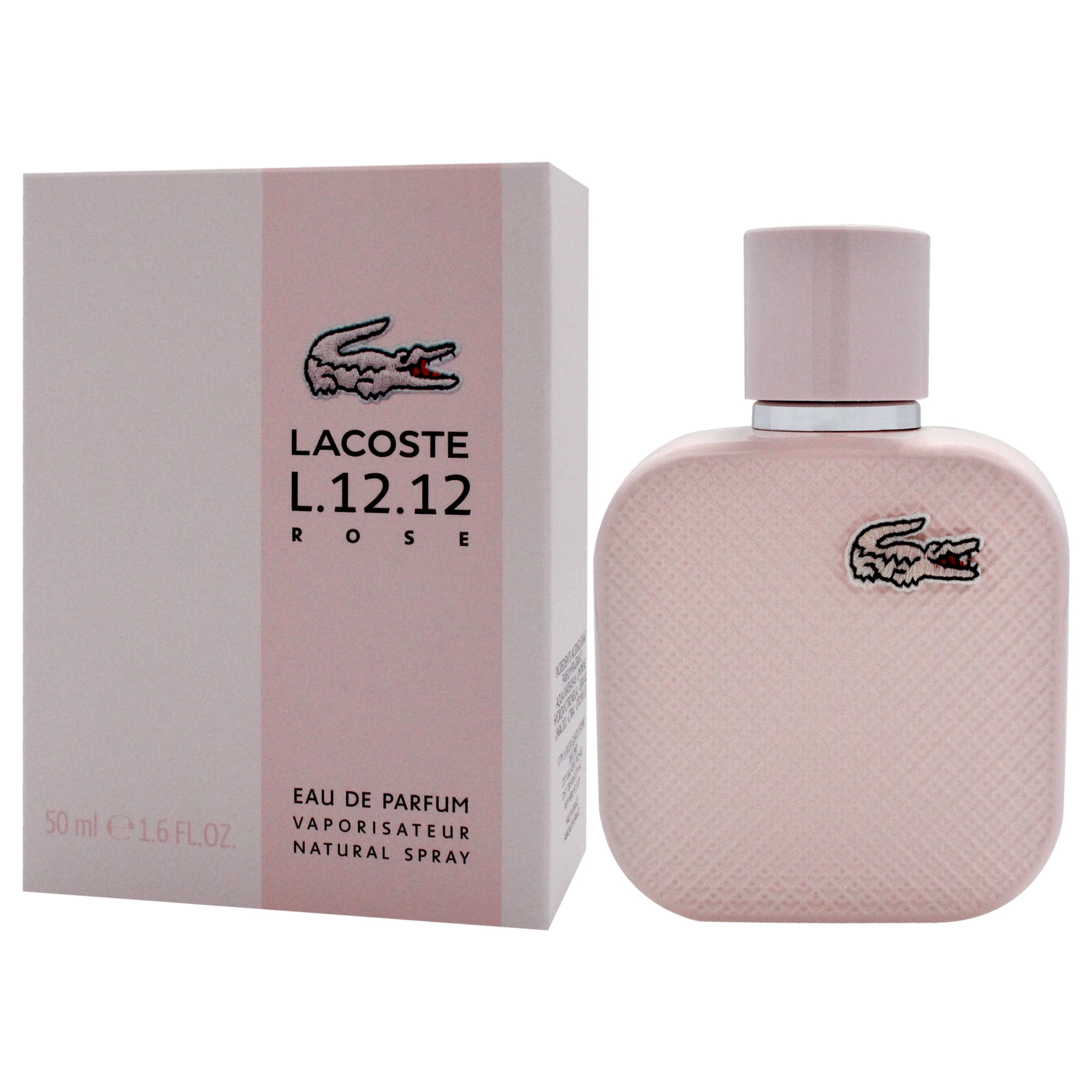 Lacoste L.12.12 Rose Perfume, 1.6 oz Eau De Parfum Spray, Floral