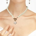 thumbnail image 5 of Deeceymbur Christmas Pearl Necklace Snowflake Christmas Tree Pendant for Holiday Gift Personalized Collarbone Chain Jewelry, 5 of 6