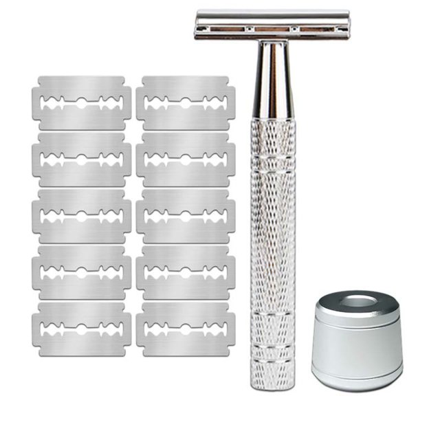 ABPWLY Style Rasoir Rasoir Manuel Lame Rétro pour Barbe Lame en Acier Inoxydable à Double Face Rasage Liquidation Beauté et Soins Personnels Canada Days Cadeaux pour Femmes Produits de Beauté