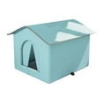 thumbnail image 1 of Casa para Gatos Strade Fareast Limited Aislada Resistente a la Intemperie Azul Grande, 1 of 8