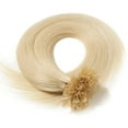 thumbnail image 3 of SEGO U Tip Hair Extensions Pre Bonded Fusion Hairpieces 100% Remy Human Hair U-tip Nail Tipped Keratin Glue Stick Microlink Blonde Hair Extension for Women 100 Strands, 3 of 8