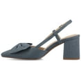 thumbnail image 2 of Journee Womens Tailynn Sling Back Block Heel Pumps, Widths Available, 2 of 9