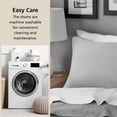 thumbnail image 7 of Mainstays Garment Washed Striped Quilted Shams, Grey, King, 2 Pack, All Ages, 7 of 7