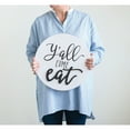 thumbnail image 2 of Creative Co-Op "Y'all Come Eat" Square Pine Wood Wall Décor, 2 of 8