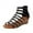 Black, variant on Xfvqtps Gladiator Sandals for Women Wedge Back Zipper Strappy Open Toe Low Heel Dressy Beach Summer Roman Sandals Black