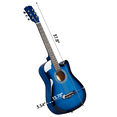 thumbnail image 4 of Tcbosik 38" Acoustic Guitar with Case for Beginners, Guitar Starter Set with Picks, Strings, Capo, Tuner and Strap, Blue, 4 of 10