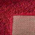 thumbnail image 5 of SAFAVIEH August Carlene Solid Plush Shag Area Rug, Red, 4' x 4' Round - Modern Design, Red, Non-Shedding & Easy Cleaning, Ultra Plush Thick Pile, Ideal for Living Room, Bedroom, 5 of 9