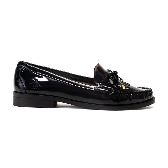 Mocasín Original Penguin Style Malva Negro Para Mujer
