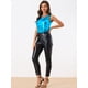 thumbnail image 2 of Disfraz de navidad Camiseta sin mangas Allegra K Cuello En U Azul Oscuro S, 2 of 6