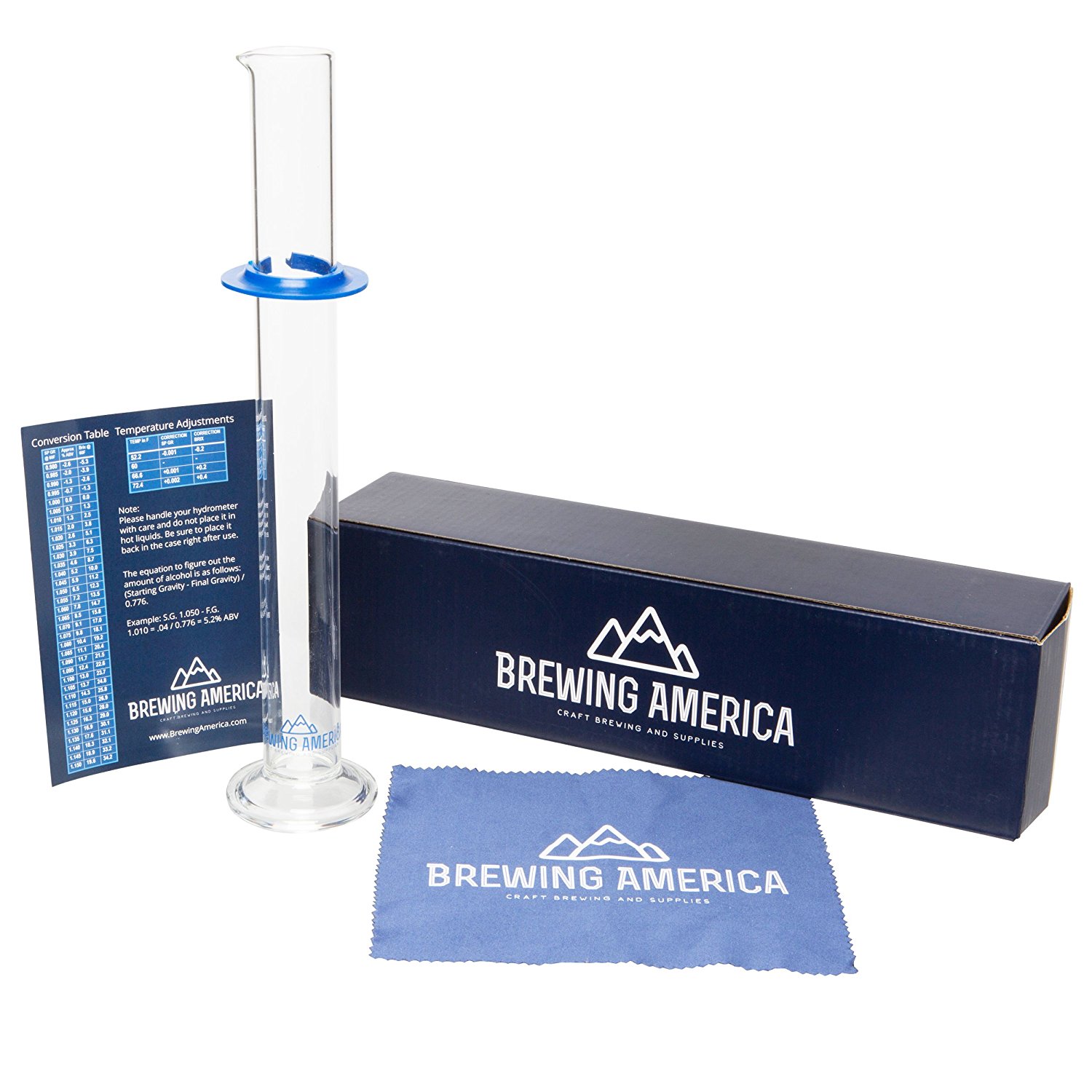 Glass Hydrometer Test Tube Jar Narrow Flask Beaker for Specific