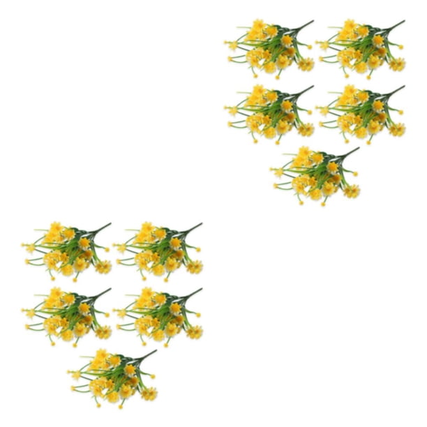 Ramo de Flores Artificiales de Plástico Matsuzay 5 Piezas Amarillo