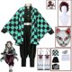 thumbnail image 1 of Demon Slayer Kimetsu No Yaiba Tanjirou Kamado Cosplay disfraz Kimono Navidad uniforme de Anime conjunto para niños adultos, 1 of 5