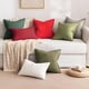 thumbnail image 4 of Fundas de Almohada Decorativas MIULEE Paquete de 2 46x46 cm Rojo, 4 of 7