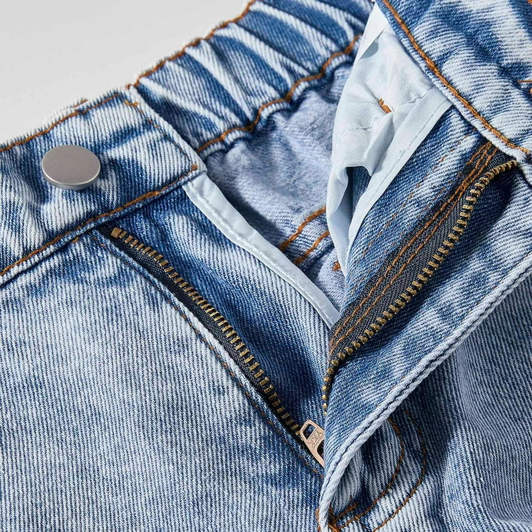 MakeMeChic Women's High Waist Wide Leg Denim Pants - Y2K Baggy Jeans With Bow & Pockets