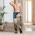 thumbnail image 2 of Logiee Vintage Starry Sky Labrador Print Pajama Pants for Men,Men’s Pajama Bottoms,Mens PJ Pants with Pockets & Button Fly-3X-Large, 2 of 6