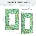 thumbnail image 5 of ZICANCN Outlet Covers Wall Plate, Green Cute Fresh Daisy Light Switch Cover Decorative, Duplex Toggle Combo 1-Gang, 5 of 9