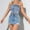 Light Blue, variant on Women's Strapless Denim Bustier Top with Slim Fit for Summer Casual Wear
