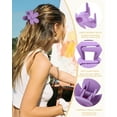 thumbnail image 3 of 6 PCS Hair Clips - Matte Flower, Heart, Butterfly Hair Claw Clips for Women Girls - Non-Slip and Strong Hold Claw Clips for Thin/Medium/Thick Hair, 3 of 13