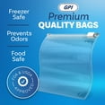 thumbnail image 3 of 100 Count - Slider BDF32 Zip Food Storage Sandwich Bags, 6" x 6" (1 Pint) 3 Mil Heavy Duty, Strong & Durable For Freezer Storage, For Sandwiches, Snacks & More. GPI, 3 of 3