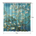 thumbnail image 5 of Waterproof Beautiful Colorful Floral Shower Curtain 72x72 Inch Boho Style Polyester Unique Shower Curtain for Bathroom Hotel Home Decor with 12 Plastic Hooks, 5 of 5