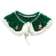 thumbnail image 5 of Collar de gato tejido, bandana navideña para gatos y perros pequeños y medianos Verde S, 5 of 9
