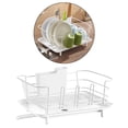 thumbnail image 3 of Escurridor de platos de 1 nivel, organizador de cubiertos y palillos de cocina. blanco, 3 of 7