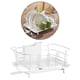 thumbnail image 3 of Escurridor de platos de acero inoxidable para cocina, soporte para cubiertos y cuencos. blanco, 3 of 7