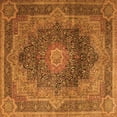 thumbnail image 1 of Ahgly Company Indoor Square Medallion Orange Traditional Area Rugs, 4' Square, 1 of 1