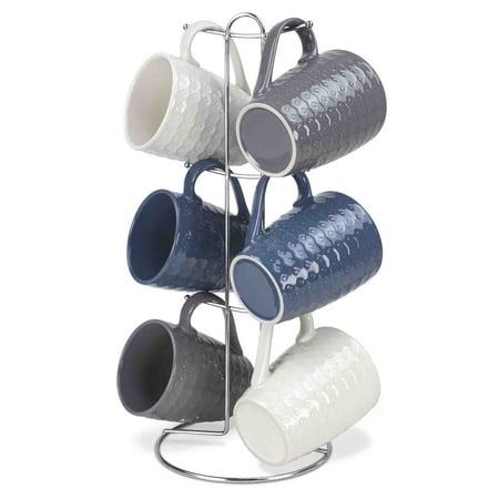 

Home Basics 11 oz. 6-Piece Diamond Mug Set