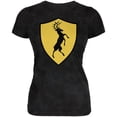 thumbnail image 1 of Halloween Knight Shield Costume Stag Juniors Soft T Shirt, 1 of 1