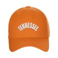 thumbnail image 2 of Daxton USA Cities States Baseball Hat Cap Arch Letters, Tennessee Orange White, 2 of 2