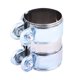 thumbnail image 1 of Conector de tubo Catback silenciador con abrazadera de banda de escape Turbo de acero inoxidable de 2,5 pulgadas con pernos, 1 of 5