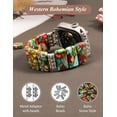 thumbnail image 3 of Wearlizer Natural Stone Bracelet Compatible with Apple Watch Band 41/40/38/42/44/45/46/49mm Women, Handmade Elastic Solo Loop Beaded Western Strap for iWatch Series 10 9 8 7 6 5 4 3 SE/Ultra, 3 of 7