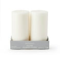 12 Packs 2 ct. (24 total) White Pillar Candle Pair by Ashland
