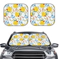 thumbnail image 2 of Balery 2 Piece Ducks and Anchors Car Windshield Sun Shade|Foldable Front Windshield Shade for Car Front Window for Most Sedans SUV Truck-Medium, 2 of 7