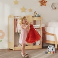 thumbnail image 2 of Gymax Armoire Suspendue de Rangement pour Déguisements pour Enfants Commode Garde-Robe de Costumes avec Miroir Étagères, 2 of 10