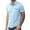 Light Blue, variant on Mens Polo Shirts Summer Breathable Solid Color Pocket Lapel Shirts Casual Slim Fit Basic Short Sleeve Shirts