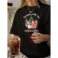 thumbnail image 1 of 1pc Vintage Style Women'S T-Shirt, Geometric Nutcracker Print, Polyester Crew Neck Short Sleeve Top, Summer Casual Knit Fabric Tee, 1 of 6