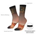 thumbnail image 4 of Fotbe Astronaut On Mars A Pattern Long Socks for Men & Women – Breathable & Stretchy Compression Socks, Ideal for Running, Travel, and Everyday Wear Size 5-11, 4 of 6