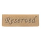 thumbnail image 1 of Letrero de reserva, tablón de anuncios de acero inoxidable de bronce antiguo, asiento reservado en inglés, 1 of 8